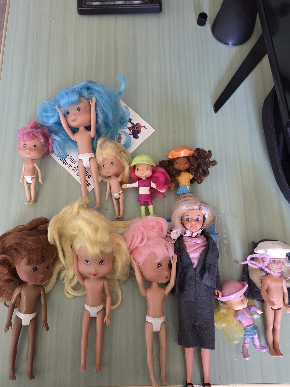 Mixed Strawberry Shortcake, Barbie, Chelsea Dolls Set Dolls